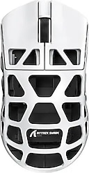 Attack Shark R3 Beyaz Şarjlı Optik Kablolu/Kablosuz Oyuncu Mouse