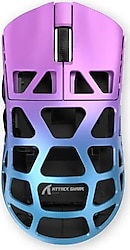 Attack Shark R3 Pembe-Mavi Şarjlı Optik Kablolu/Kablosuz Oyuncu Mouse