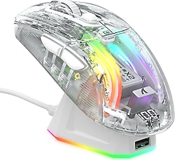 Attack Shark X2 PRO Beyaz Optik Kablolu/Kablosuz Oyuncu Mouse