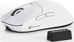 Attack Shark X3 Pro Beyaz Şarjlı Makrolu Ergonomik Optik Kablosuz Oyuncu Mouse