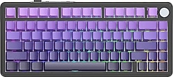 Attack Shark X85 RGB Mor İngilizce Kablolu/Kablosuz Mekanik Oyuncu Klavyesi