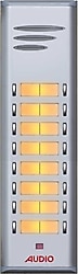 Audio 004849 E16 Basic Serisi Çift Butonlu 16'lı Zil Paneli