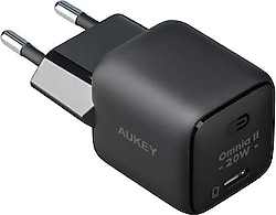 Aukey PA-B1T-BK Mini Siyah 20 W Hızlı Şarj Adaptörü
