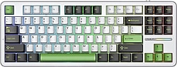 Aula F87 Yeşil RGB TKL GrayWood V3 Switch Kablolu/Kablosuz Mekanik Oyuncu Klavyesi