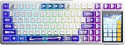 Aula L99 Mor RGB TKL Raindrop Switch Kablolu/Kablosuz Mekanik Oyuncu Klavyesi