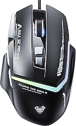Aula S12 Pro Makrolu Ergonomik Optik Kablolu Oyuncu Mouse