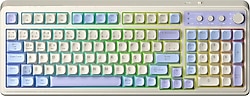 Aula S99 Retro Mavi RGB %96 Kablolu/Kablosuz Oyuncu Klavyesi