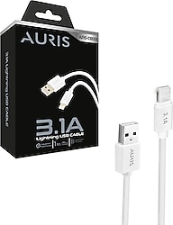 Auris ARS-CB33 1 m USB to Lightning Hızlı Şarj Kablosu