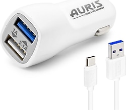 Auris ARS-CR03 10.5 W Type-C Kablolu Hızlı Araç Şarj Aleti