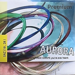 Aurora Premium Beyaz Bamlı 0.18 Kısa Sap Saz Teli