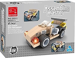Ausini Assembling Master 3 in 1 Arazi Araçları 61 Parça 25311