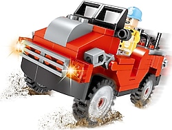 Ausini City Kırmızı Jeep 128 Parça 25448