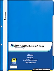 Avansas Eco A4 50'li Telli Dosya