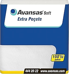 Avansas Soft Extra Peçete 100 Yaprak