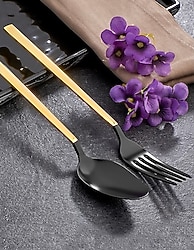 Avcı Gold Mix Touch Mat 30 Parça Çatal Kaşık Takımı
