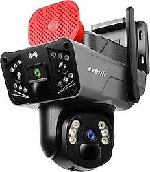 Avenir AV-S427 Speed Dome 6 MP 360 Derece Güneş Enerjili IP Wi-Fi Güvenlik Kamerası