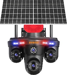 Avenir AV-S439 6 MP Solar Güneş Enerjili Gece Görüşlü Güvenlik Kamerası
