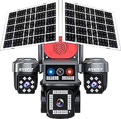 Avenir AV-S445 8 MP Solar 4K Güneş Enerjili Gece Görüşlü Güvenlik Kamerası