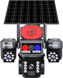 Avenir AV-S463 6 MP Güneş Enerjili Gece Görüşlü Güvenlik Kamerası
