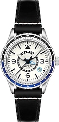 AVI-8 Flyboy Airmaster GMT Automatic AV-4128-02 Siyah-Beyaz Erkek Kol Saati
