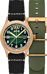 AVI-8 Flyboy Eagle Squadron Automatic Bronze 85th Limited Edition AV-4145-03 Siyah Erkek Kol Saati