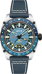 AVI-8 Hawker Hunter Atlas GMT Automatic AV-4122-05 Mavi Erkek Kol