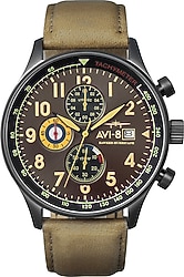 AVI-8 Hawker Hurricane Classic Chronograph AV-4011-0E Haki Erkek Kol Saati