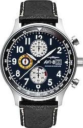 AVI-8 Hawker Hurricane Classic Chronograph AV-4011-0I Siyah Erkek Kol Saati