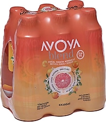 Avoya Blend Greyfurt ve Portakal Aromalı Maden Suyu 6x250 ml