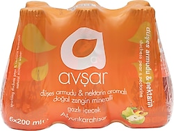 Avşar 200 ml 6'lı Düşes Armudu & Nektarin Aromalı Maden Suyu