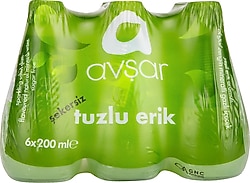 Avşar Yeşil Erik Aromalı Maden Suyu 6x200 ml