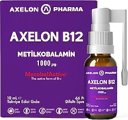 Axelon Pharma B12 Metilkobalamin 10 ml Sprey