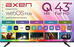 Axen AX43QFMLN-W02S Full HD 43" 109 Ekran Uydu Alıcılı webOS Smart QLED TV