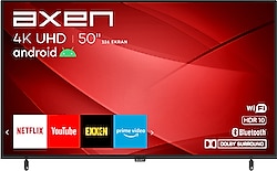 Axen AX50FIL403 4K Ultra HD 50" 127 Ekran Uydu Alıcılı Android Smart LED TV