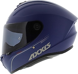 Axxis Draken S Solid Mat Mavi Full Face Motor Kaskı