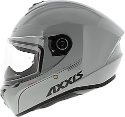Axxis Draken S Solid Parlak Gri Full Face Motor Kaskı