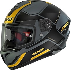 Axxis Draken S Sonar Mat Sarı Full Face Motor Kaskı