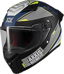 Axxis Fenix Essence Siyah Gri Full Face Motor Kaskı