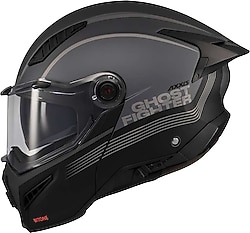 Axxis Ghostfighter SV Bitone Mat Gri Çene Açılır Motor Kaskı