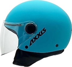 Axxis Square S Solid Mat Mavi Açık Motor Kaskı