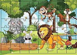 Ayben Yayınları Hayvanlar ve Duygular 48 Parça Puzzle