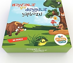 Ayben Yayınları Hayvanlar ve Duygular 96 Parça Puzzle