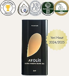 Ayolis Premium Gurme Memecik Ödüllü Natürel Sızma Zeytinyağı 5 lt