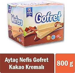 Aytaç Nefis Kakaolu Kremalı Gofret 800 gr