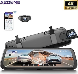 Azdome AR09 Ön ve Arka Dikiz Aynalı Araç Kamerası