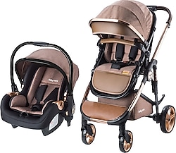 Baby Care BC-440 Colorado Chrome Kahve Travel Sistem Bebek Arabası