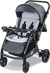 Baby Care BC-500 Combo Maxi Pro Gri Çift Yönlü Bebek Arabası