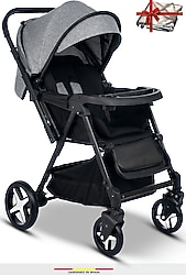 Baby Home 810 XTI Gri Çift Yönlü Bebek Arabası