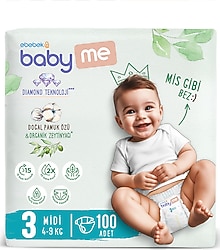 Baby&Me 3 Numara Midi 100'lü Bebek Bezi