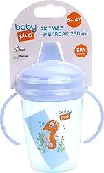 Baby Plus Akıtmaz PP Bebek Alıştırma Bardağı 230 ml